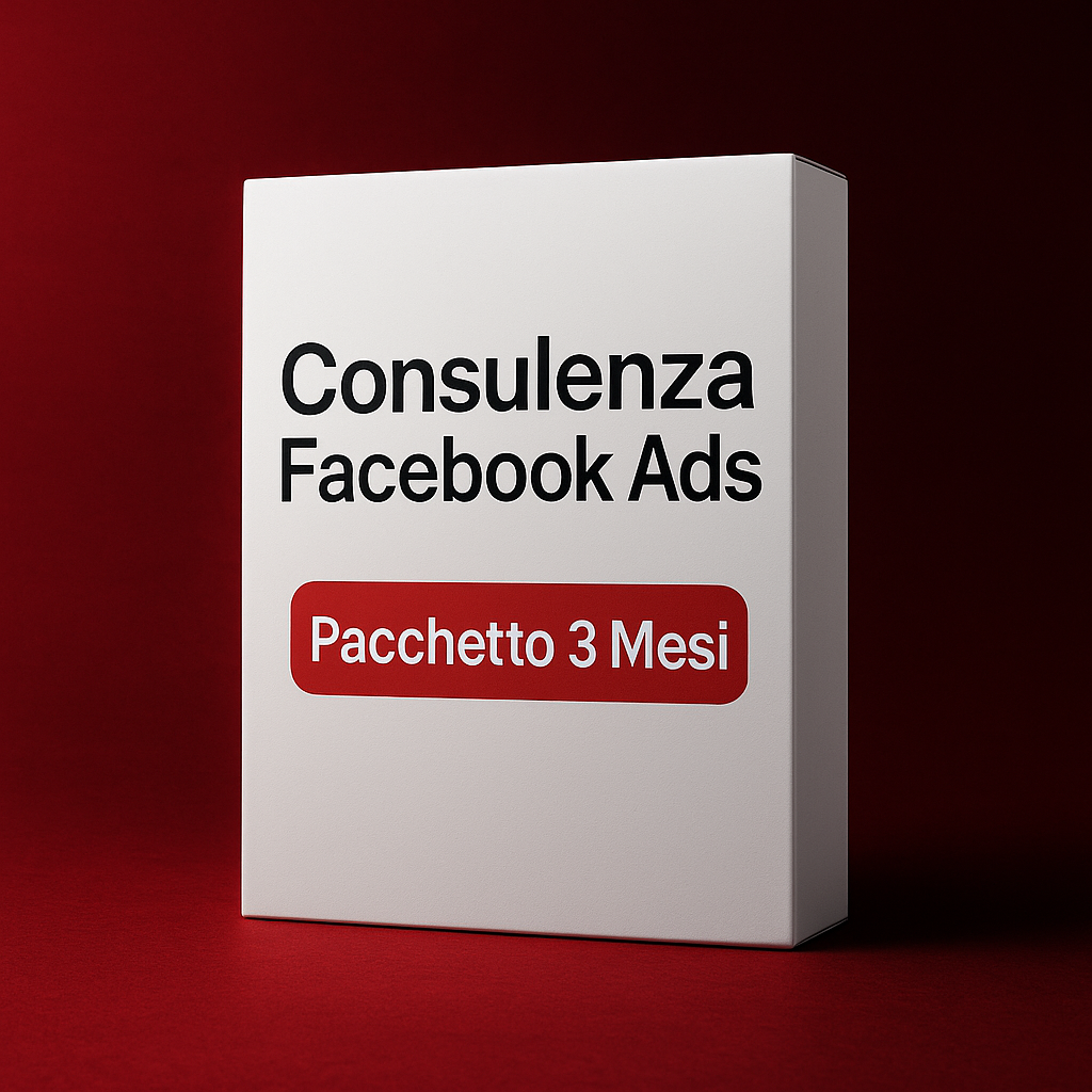Consulenza Facebook Ads – Pacchetto 3 Mesi